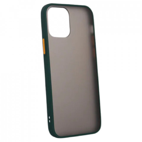 Чохол Shadow Matte на iPhone 12 і 12 Pro Forest green/Orange